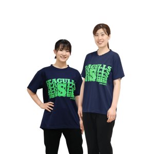 画像: SEAGULLS×JOHNBULL Tシャツ（ネイビー×グリーン）