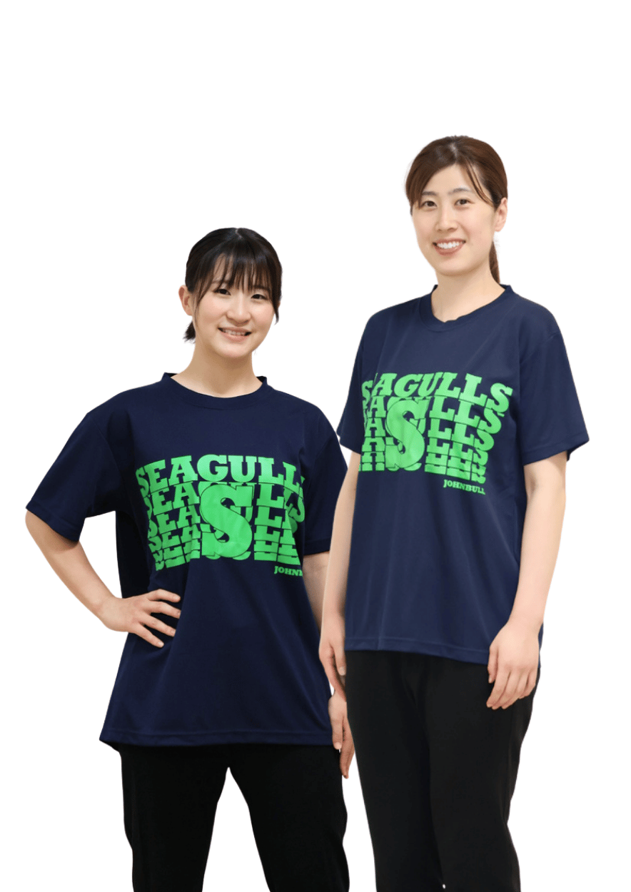 画像1: SEAGULLS×JOHNBULL Tシャツ（ネイビー×グリーン）